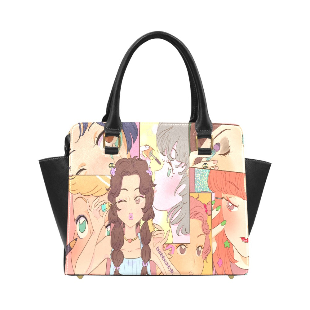 Classic Shoulder Handbag Kawaii, Anime, Japanese, Girl, Makeup, Beauty, Fun, Sleepover, Feminine, Fun, Cute (Designed by Dunbi)