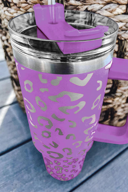 Purple Leopard Spotted 304 Stainless Double Insulated Cup 40oz