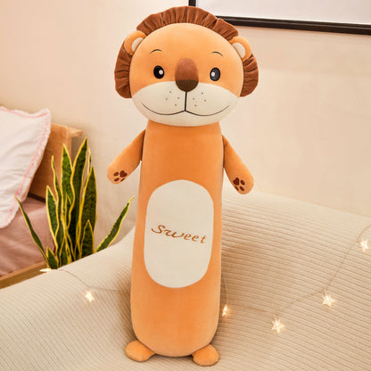 Long cylindrical pillow plush toy