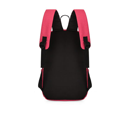 Solid Color Nylon Backpack Bag