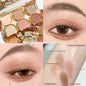 Six Color Eyeshadow Cool Diamond In The Debris Contrast Color Makeup Smoky Cut-off Eye Makeup