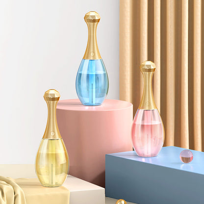 Creative Perfume Bottle Humidifier Mini Mute Colorful Atmosphere Light