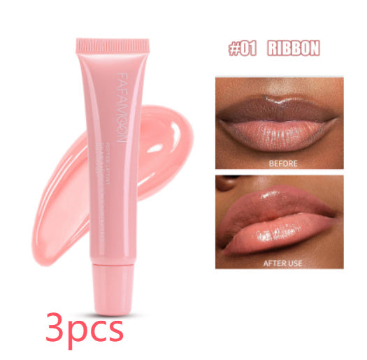 Glossy Lip Glaze Waterproof Long Lasting Lip Gloss Glossy Mirror Tea Red Liquid Lipstick Doodle Lip Korean Makeup