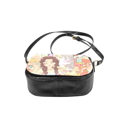 Classic Saddle Bag(Model1648)(Big) Kawaii, Anime, Japanese, Girl, Makeup, Beauty, Fun, Sleepover, Feminine, Fun, Cute (Designed by Dunbi)