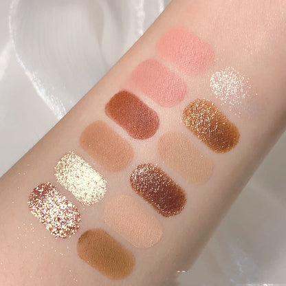 Twelve-color Eyeshadow Matte Pearlescent Earth Color