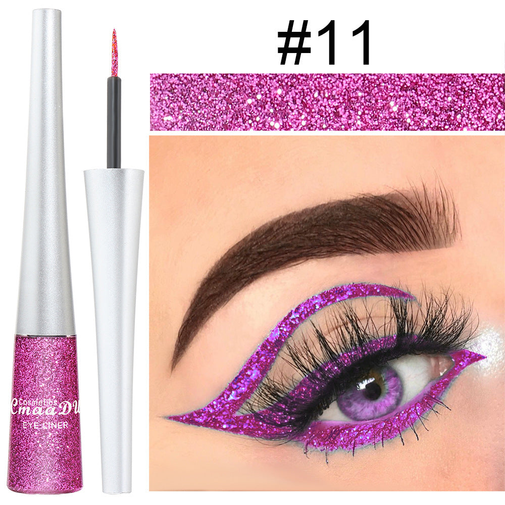 16 Colors Glittery Powder Sequin Burst Eyeliner