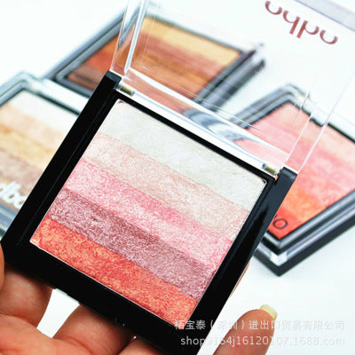 Thailand odbozisa five color gradient palette bronzing not dizzydo peach Eyeshadow makeup female nude make-up makeup