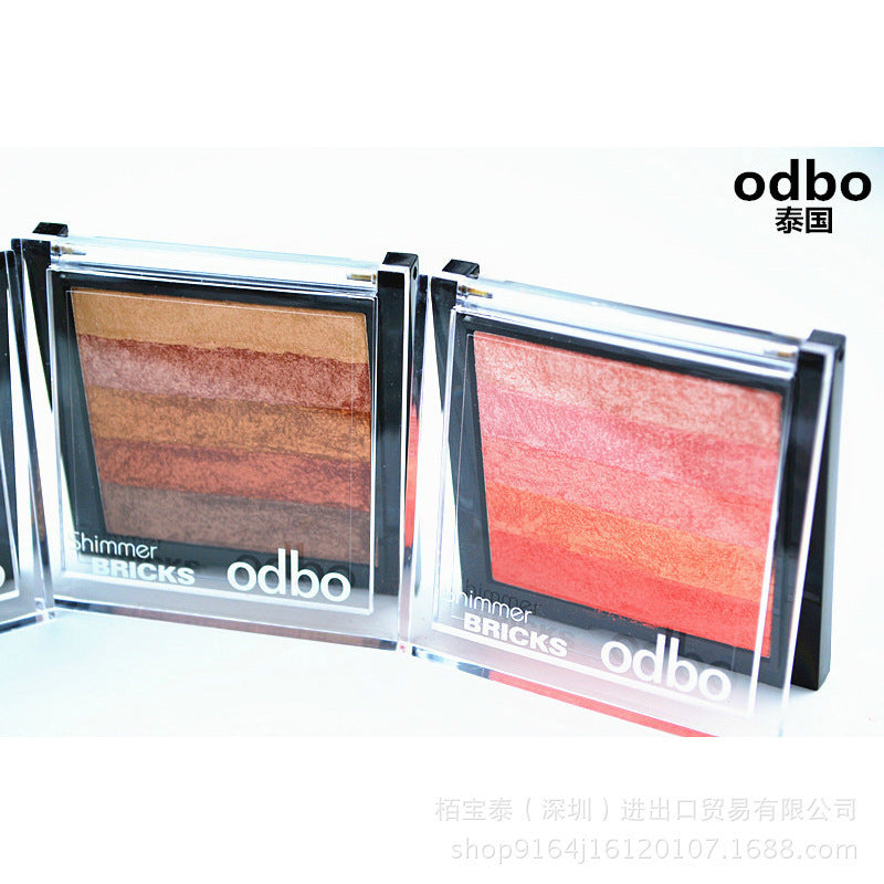 Thailand odbozisa five color gradient palette bronzing not dizzydo peach Eyeshadow makeup female nude make-up makeup