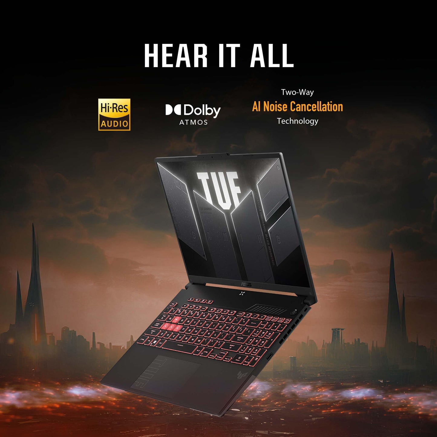 ASUS TUF Gaming A16 (2024) Gaming Laptop, 16” FHD+ 16:10 165Hz Display, AMD Ryzen™ 9 7940HX, NVIDIA® GeForce RTX™ 4060, 16GB DDR5, 512GB PCIe Gen4 SSD, Wi-Fi 6, Windows 11, FA607PV-AS93