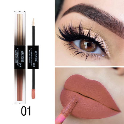 Double-ended Monochrome Eye Shadow And Lip Gloss