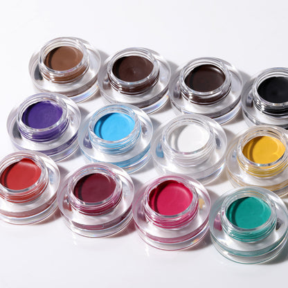 Red Green Blue Purple And Yellow Waterproof Eyebrow Dyeing Cream Multifunctional Painted Eyeliner