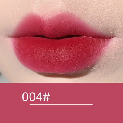 Velvet Matte Lip Glaze Lipstick Waterproof Natural Long Lasting Not Easy To Discolor Nonstick Cup Makeup Cosmetic