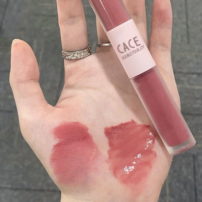 Simple Moisturizing Long-lasting Double-headed Lip Lacquer