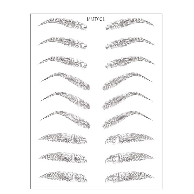 Simple Thick Eyebrows Ecological Eyebrow Stickers