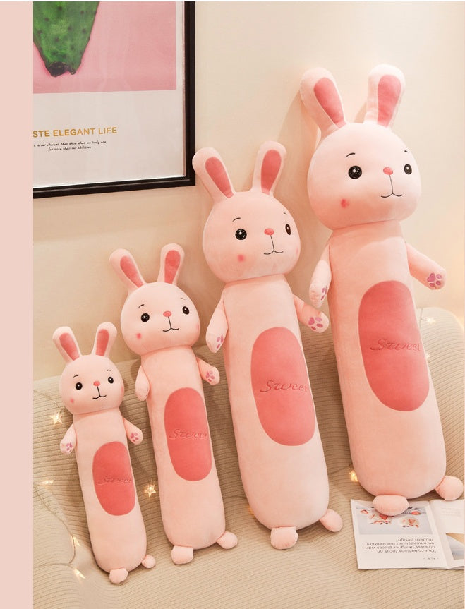 Long cylindrical pillow plush toy