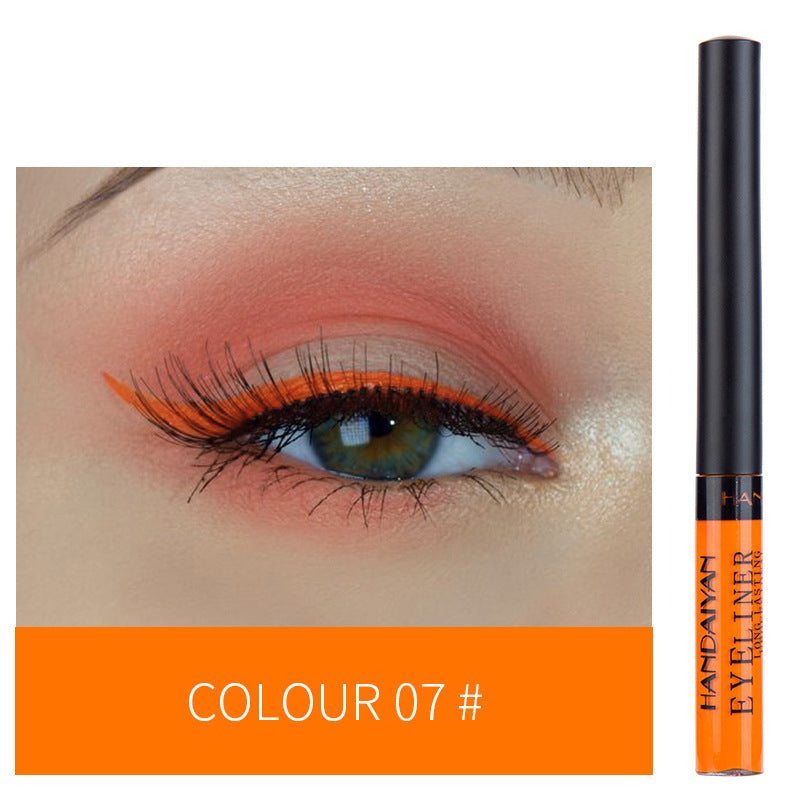 12-color Matte Color Liquid Eyeliner, Long-lasting And Non-smudge Liquid Eye Shadow