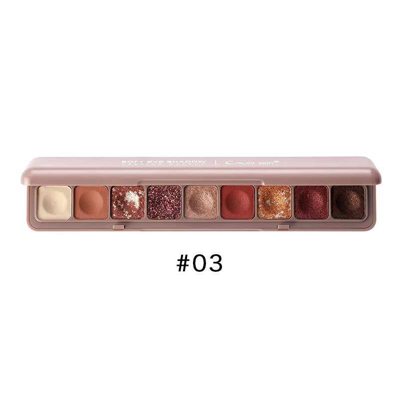 Nine-color keyboard fingertip eye shadow