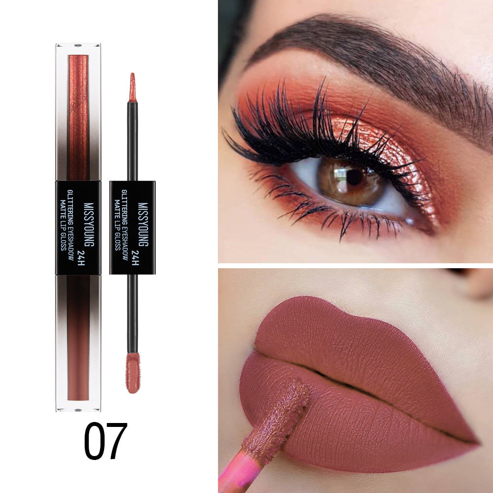 Double-ended Monochrome Eye Shadow And Lip Gloss