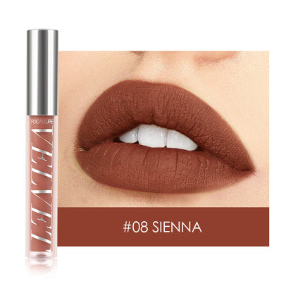 Velvet matte matte waterproof lip gloss