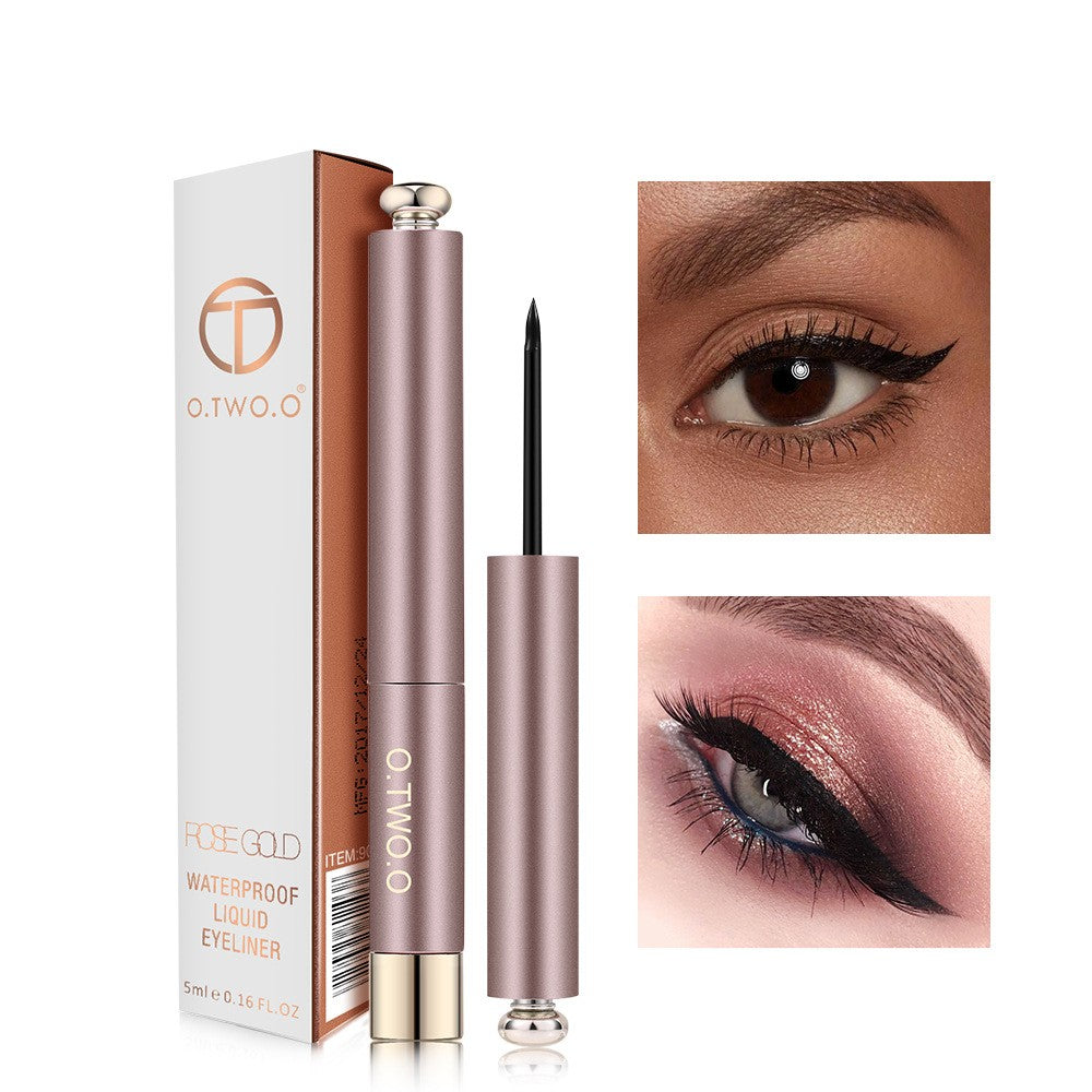 Rose Gold Beginner Liquid Eyeliner Waterproof Quick Dry No Halo Eyeliner