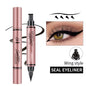 Double-headed Seal Waterproof And Oil-proof Not Easy To Smudge Non-fading Liquid Eyeliner