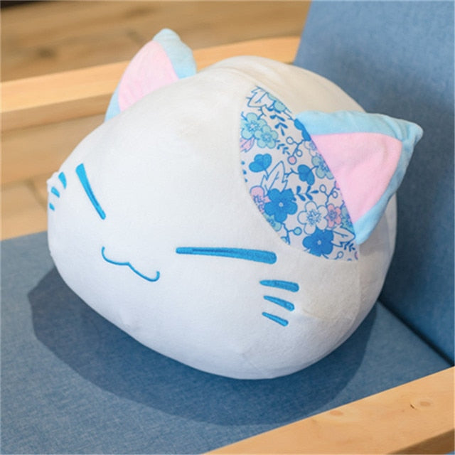 Cute Plush Dumpling Cat Kitten Cherry Blossom Toy Animal Doll Pillow Sofa Baby Room Home Decoration Ornaments Gift For Girlfrien