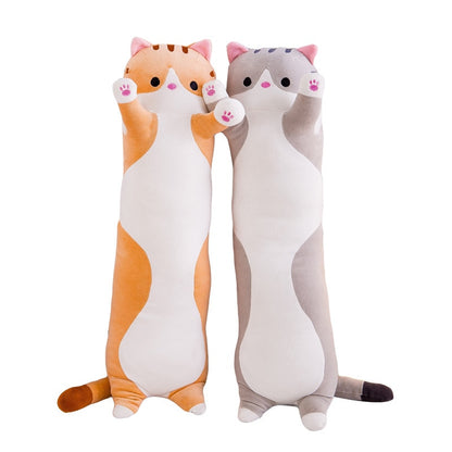 50-130CM Plush Toys Animal Cat Cute Creative Long Soft Toys Office Break Nap Sleeping Pillow Cushion Stuffed Gift Doll for Kids