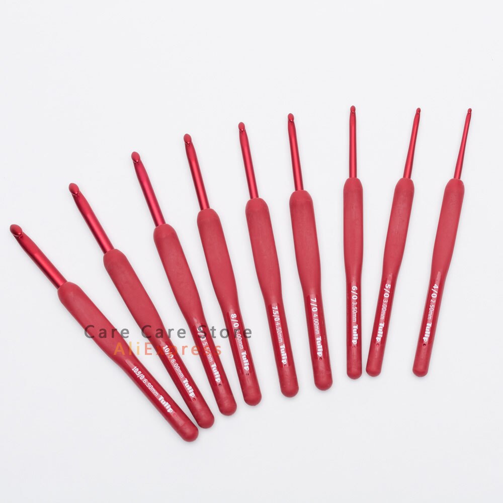 1 PieceTulip Red Crochet Needle With Free Shipping Tulip Crochet Hooks Set Crochet Tulip Needle Knitting Needles Set Tulip Etimo