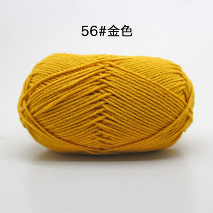 50g/Set 4ply Milk Cotton Knitting Wool Yarn Needlework Dyed Lanas For Crochet Craft Sweater Hat Dolls At Low Price