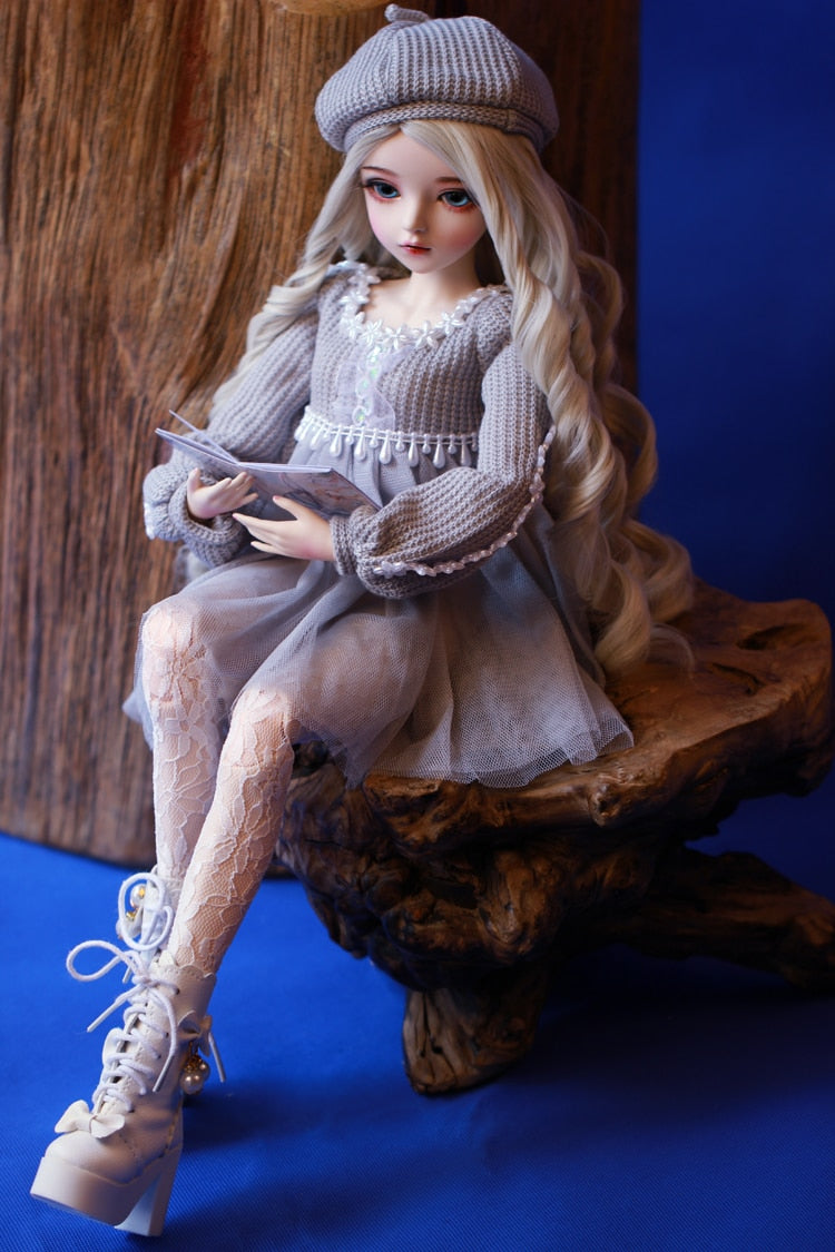 ⚠️ bjd doll 60cm gifts for girl Silver hair Doll With Clothes Change Eyes Doris Dolls Best Valentine&#39;s Day Gift bebe reborn