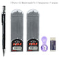 2.0mm Mechanical Pencil Set 2B Automatic Pencils with Color/Black Lead Refills for Draft Drawing, Writing, Crafting, Art Sketch