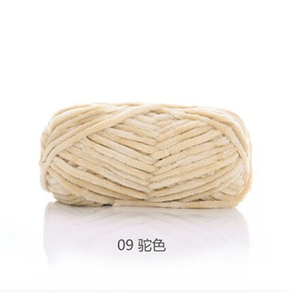 100g 80M Chenille Velvet Knitting Yarn Wool Thick Warm Crochet Knitting Yarns Cotton Baby Woolen DIY hand-knitted Sweater