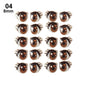 10 Pair Cartoon Crystal Eyes Stickers For Boy Girl Doll Eyes Accessories Anime Figurine Doll Face Organ Paster Eye Chips Paper