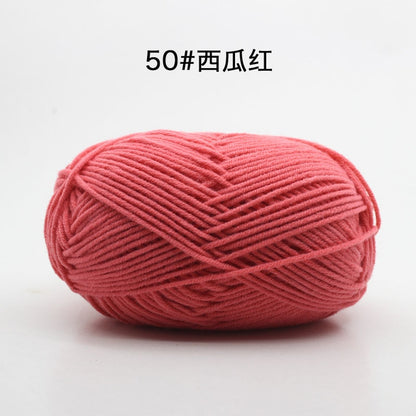 50g/Set 4ply Milk Cotton Knitting Wool Yarn Needlework Dyed Lanas For Crochet Craft Sweater Hat Dolls At Low Price