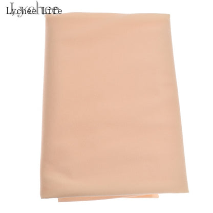 Lychee Life Doll Skin Fabric Solid Color Plush Cloth DIY Patchwork Sewing Supplies Accessories