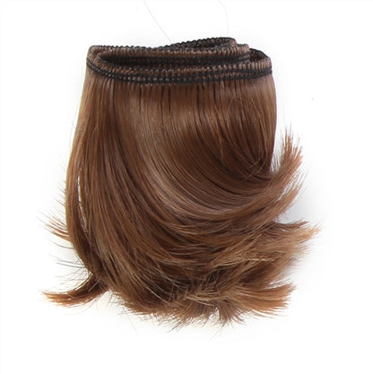 5cm DIY Mini  black white brown color Tresses Doll Wig Material Hair Wig For 1/3 1/4 BJD High-Temperature Doll Accessories