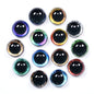 20 Pcs 8/10/12/14/16/18/20mm Doll Eyes Photo Round Glass Cabochon  Diy Flat Back Handmade Jewelry Findings