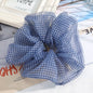 Levao Spring Summer Net Yarn Hair Bow Scrunchies Large Chiffon Women Elastic Hair Band Ponytail Holder Hair Tie Girl Accessories