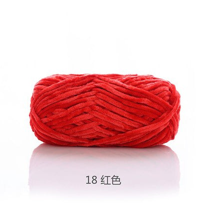 100g 80M Chenille Velvet Knitting Yarn Wool Thick Warm Crochet Knitting Yarns Cotton Baby Woolen DIY hand-knitted Sweater