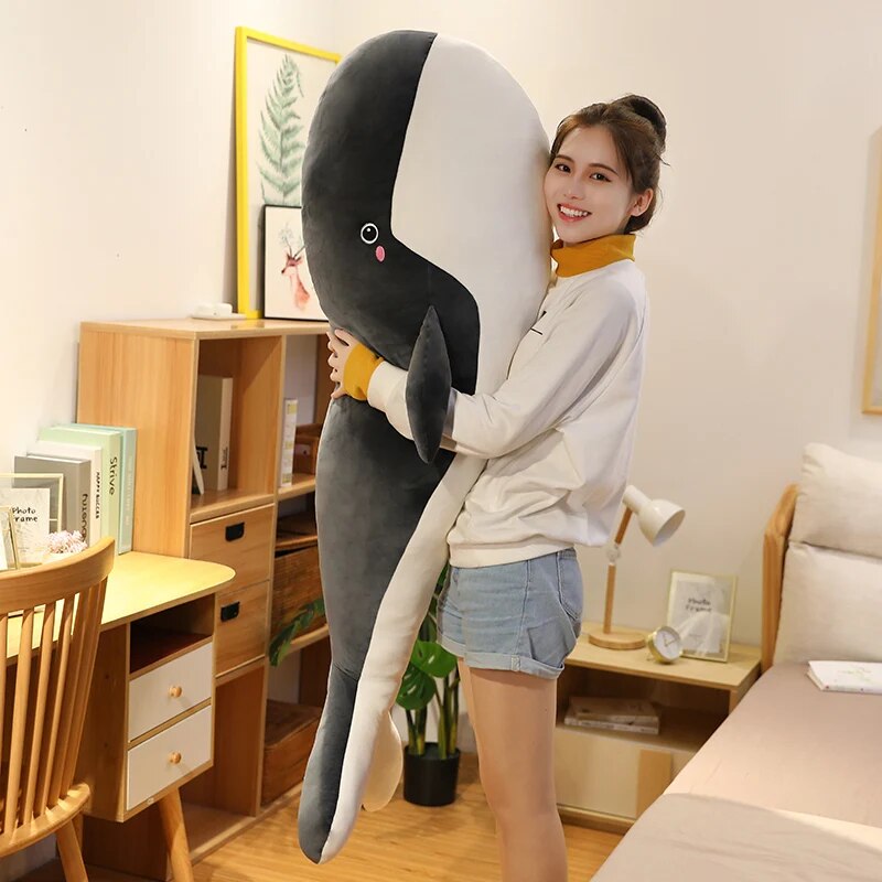 50-150CM Giant Size Plush Toy Sea Animal Blue Whale Soft Toy Stuffed Animal Children's Birthday Gifts