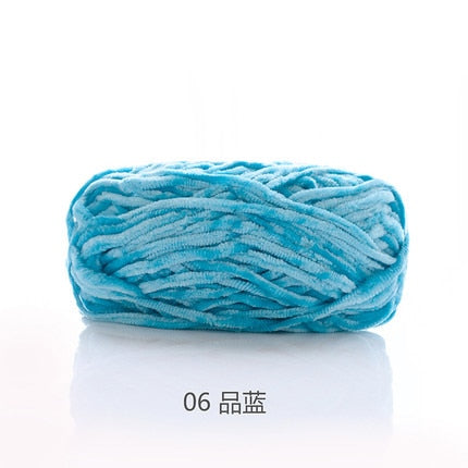 100g 80M Chenille Velvet Knitting Yarn Wool Thick Warm Crochet Knitting Yarns Cotton Baby Woolen DIY hand-knitted Sweater