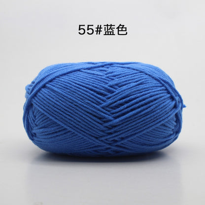 50g/Set 4ply Milk Cotton Knitting Wool Yarn Needlework Dyed Lanas For Crochet Craft Sweater Hat Dolls At Low Price