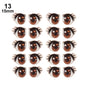 10 Pair Cartoon Crystal Eyes Stickers For Boy Girl Doll Eyes Accessories Anime Figurine Doll Face Organ Paster Eye Chips Paper