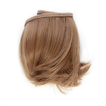 5cm DIY Mini  black white brown color Tresses Doll Wig Material Hair Wig For 1/3 1/4 BJD High-Temperature Doll Accessories