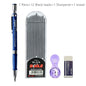 2.0mm Mechanical Pencil Set 2B Automatic Pencils with Color/Black Lead Refills for Draft Drawing, Writing, Crafting, Art Sketch