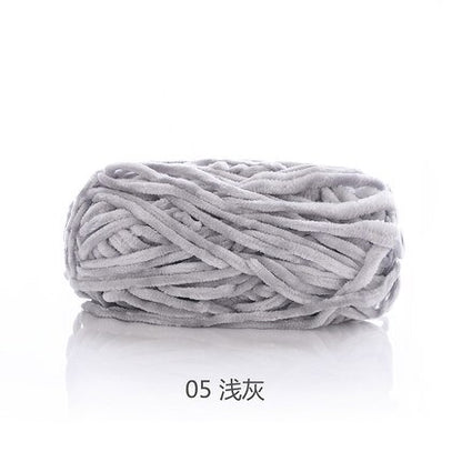 100g 80M Chenille Velvet Knitting Yarn Wool Thick Warm Crochet Knitting Yarns Cotton Baby Woolen DIY hand-knitted Sweater