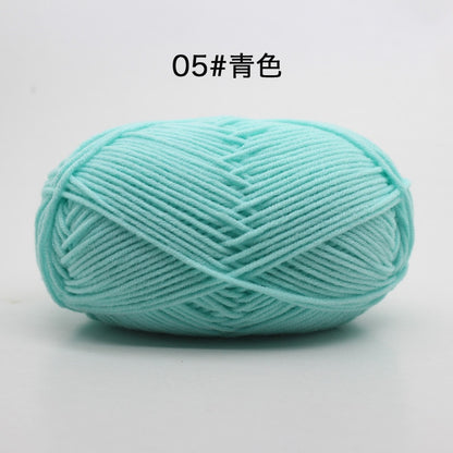 50g/Set 4ply Milk Cotton Knitting Wool Yarn Needlework Dyed Lanas For Crochet Craft Sweater Hat Dolls At Low Price