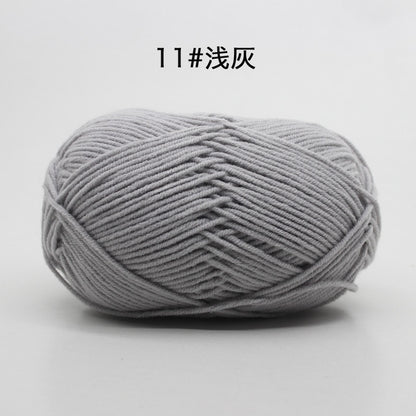 50g/Set 4ply Milk Cotton Knitting Wool Yarn Needlework Dyed Lanas For Crochet Craft Sweater Hat Dolls At Low Price