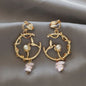 Fashion charm Creative pearl clip on Earrings Cute Handmade Earrings Womens ear clips Jewelry