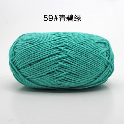 50g/Set 4ply Milk Cotton Knitting Wool Yarn Needlework Dyed Lanas For Crochet Craft Sweater Hat Dolls At Low Price